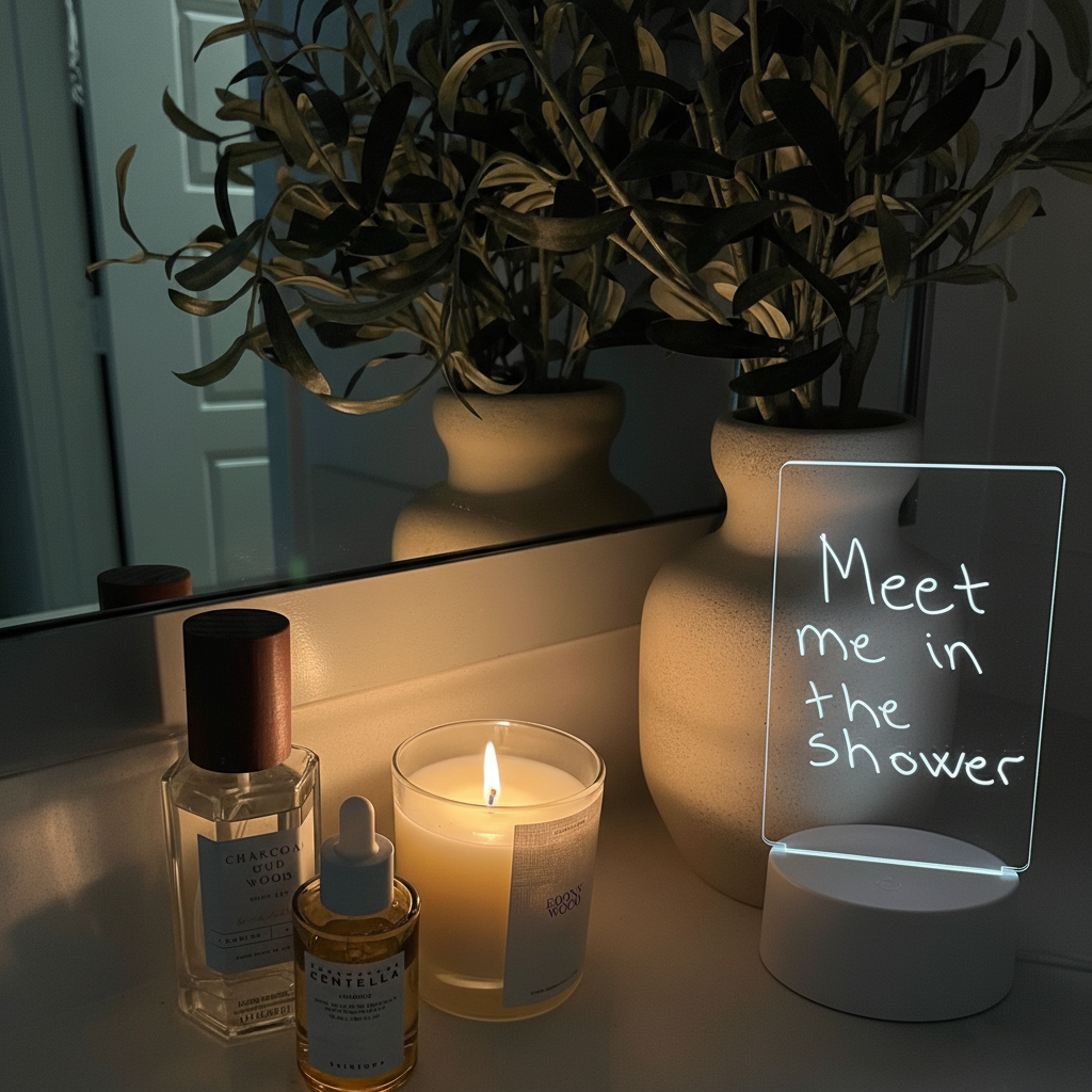 Discover Calmify™ — the erasable LED note board that brings light and creativity to your space. Write, erase, and glow with soft LED light on a smooth acrylic surface. Perfect for notes, doodles, quotes, or affirmations. USB powered, safe, and energy-efficient — ideal for home or office.