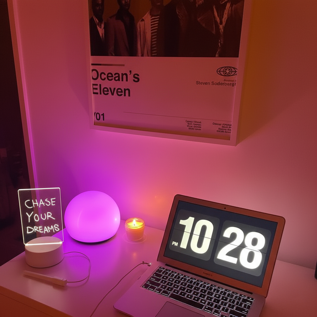 Discover Calmify™ — the erasable LED note board that brings light and creativity to your space. Write, erase, and glow with soft LED light on a smooth acrylic surface. Perfect for notes, doodles, quotes, or affirmations. USB powered, safe, and energy-efficient — ideal for home or office.